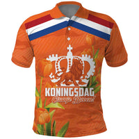 Koningsdag Netherlands King's Day Polo Shirt Oranje Boven Holland Tulips