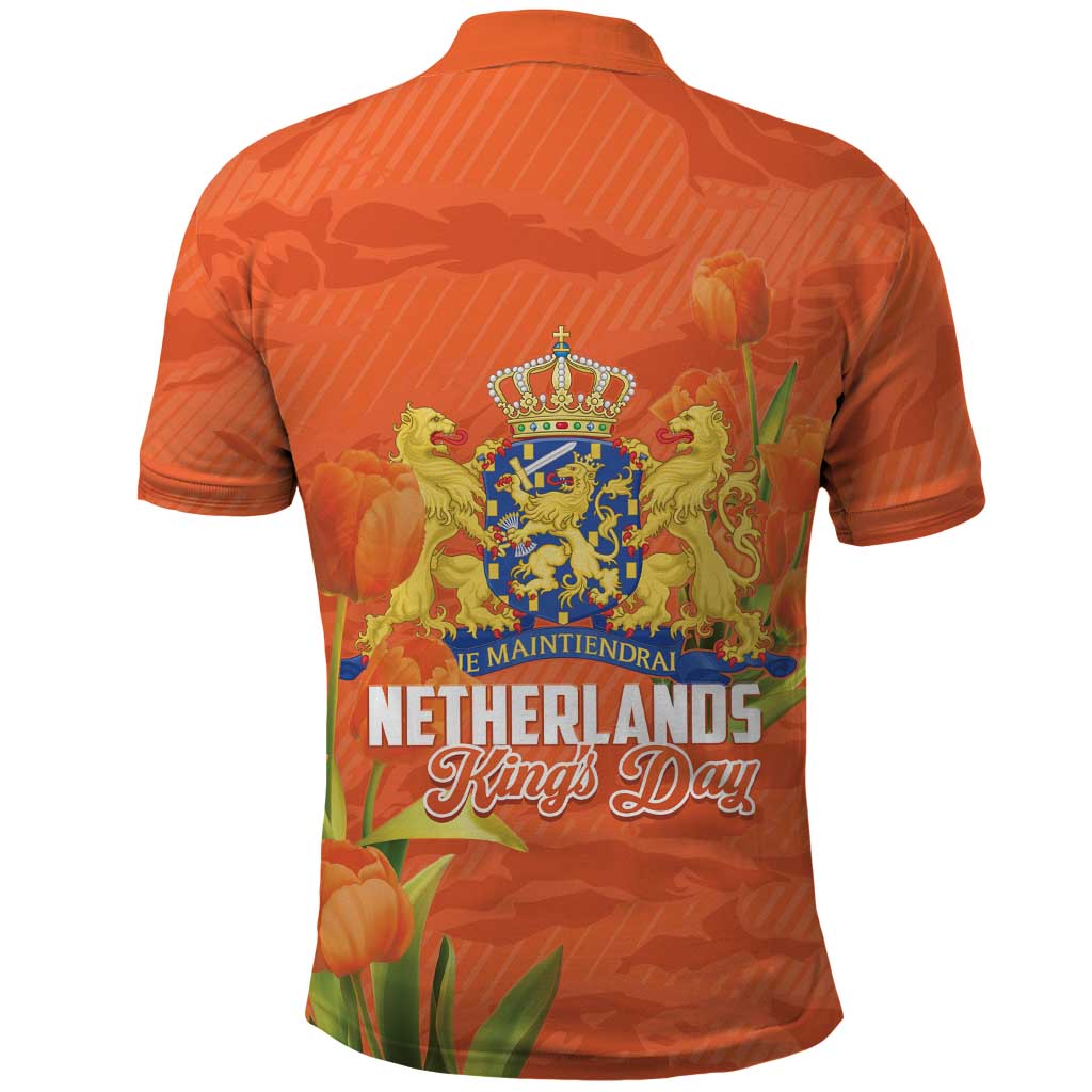 Koningsdag Netherlands King's Day Polo Shirt Oranje Boven Holland Tulips