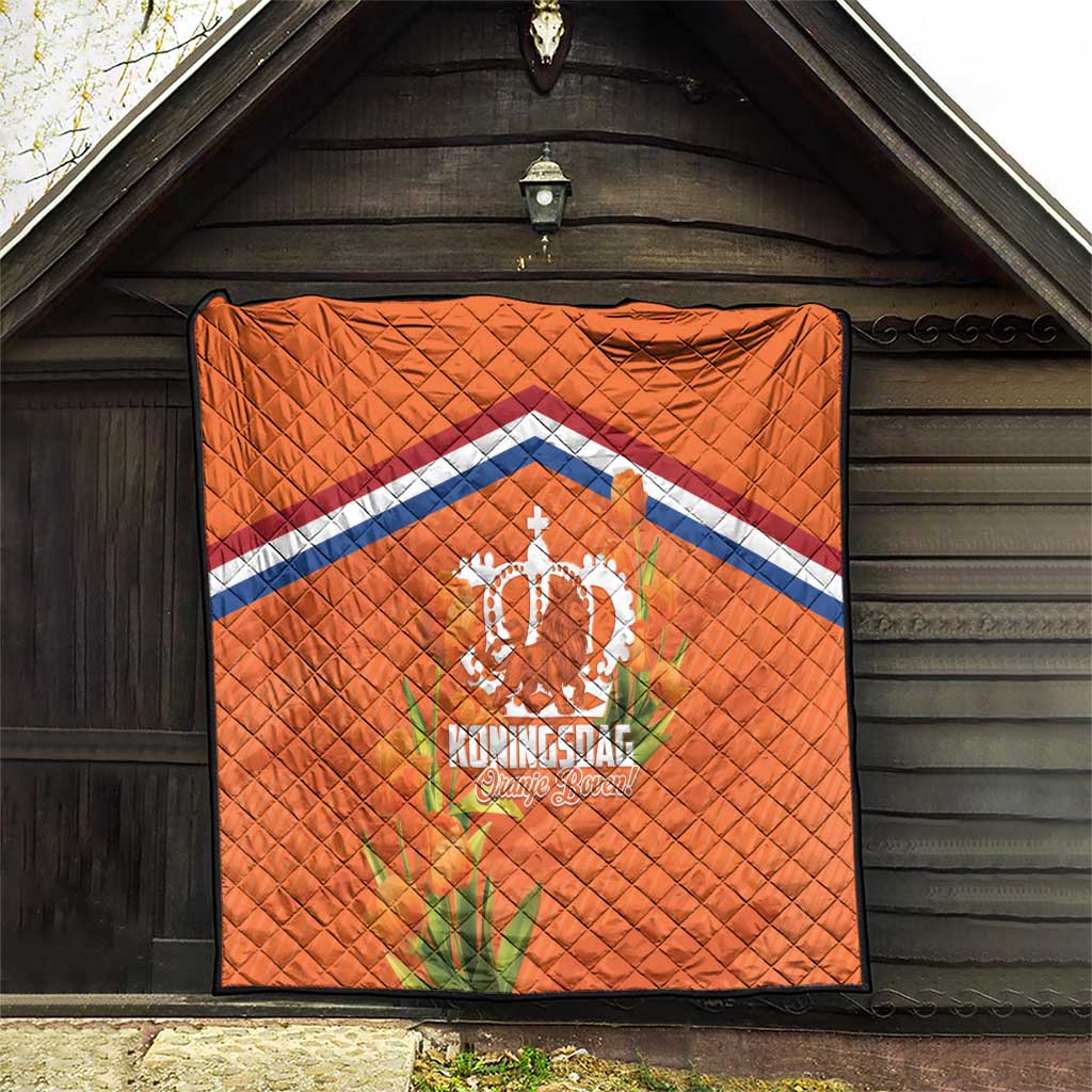 Koningsdag Netherlands King's Day Quilt Oranje Boven Holland Tulips