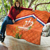 Koningsdag Netherlands King's Day Quilt Oranje Boven Holland Tulips