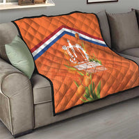 Koningsdag Netherlands King's Day Quilt Oranje Boven Holland Tulips