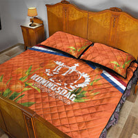 Koningsdag Netherlands King's Day Quilt Bed Set Oranje Boven Holland Tulips
