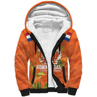 Koningsdag Netherlands King's Day Sherpa Hoodie Oranje Boven Holland Tulips