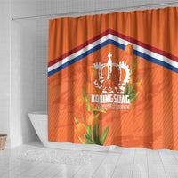 Koningsdag Netherlands King's Day Shower Curtain Oranje Boven Holland Tulips