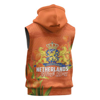 Koningsdag Netherlands King's Day Sleeveless Hoodie Oranje Boven Holland Tulips