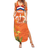 Koningsdag Netherlands King's Day Summer Maxi Dress Oranje Boven Holland Tulips