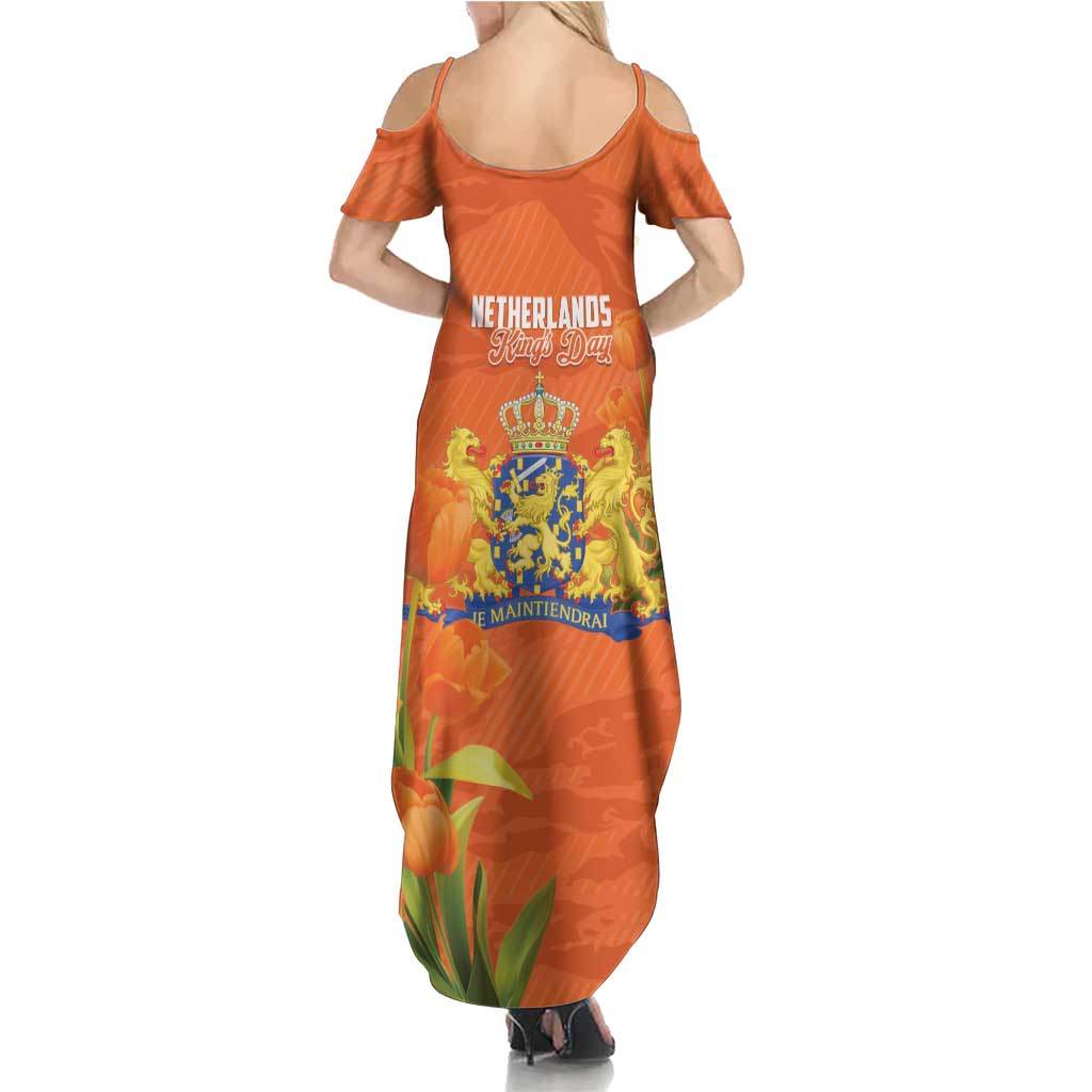 Koningsdag Netherlands King's Day Summer Maxi Dress Oranje Boven Holland Tulips