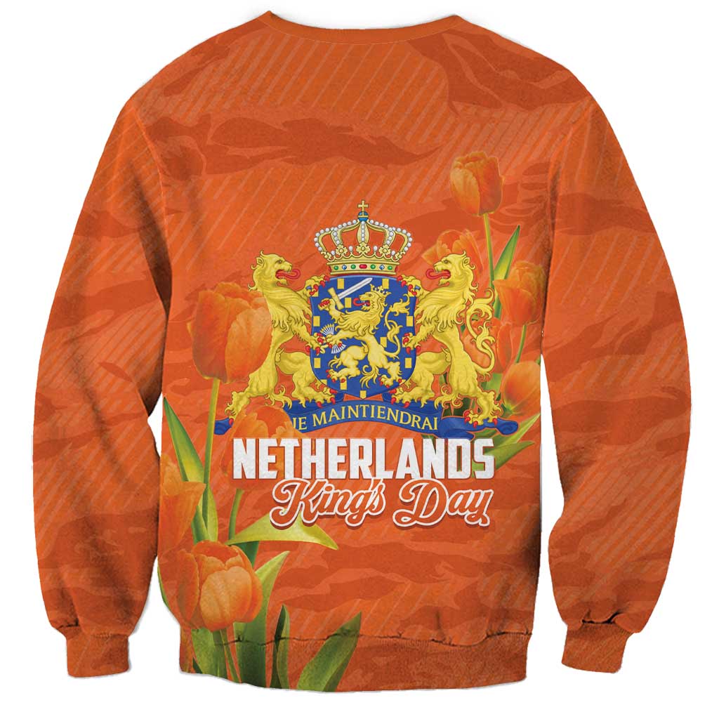 Koningsdag Netherlands King's Day Sweatshirt Oranje Boven Holland Tulips