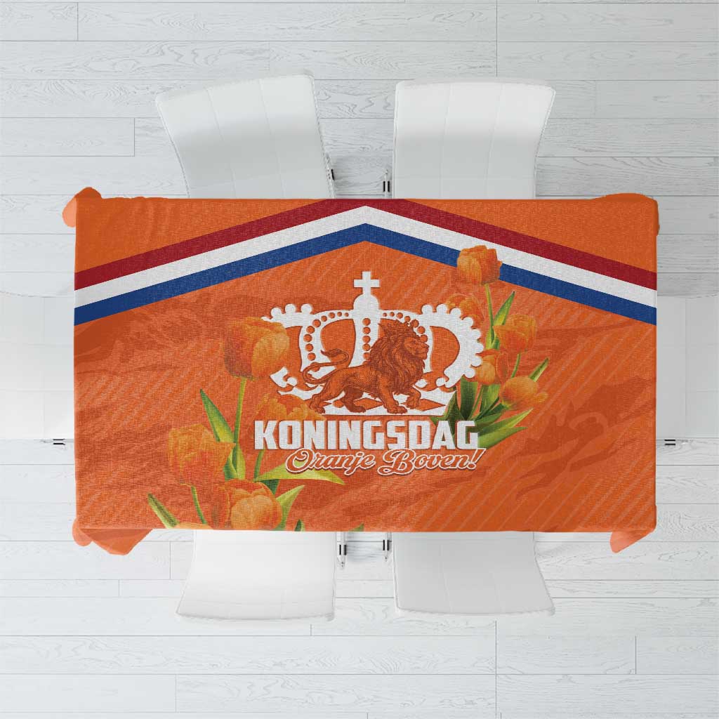Koningsdag Netherlands King's Day Tablecloth Oranje Boven Holland Tulips