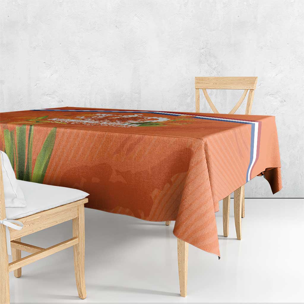 Koningsdag Netherlands King's Day Tablecloth Oranje Boven Holland Tulips