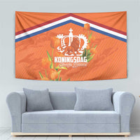 Koningsdag Netherlands King's Day Tapestry Oranje Boven Holland Tulips