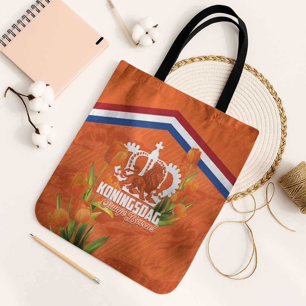 Koningsdag Netherlands King's Day Tote Bag Oranje Boven Holland Tulips