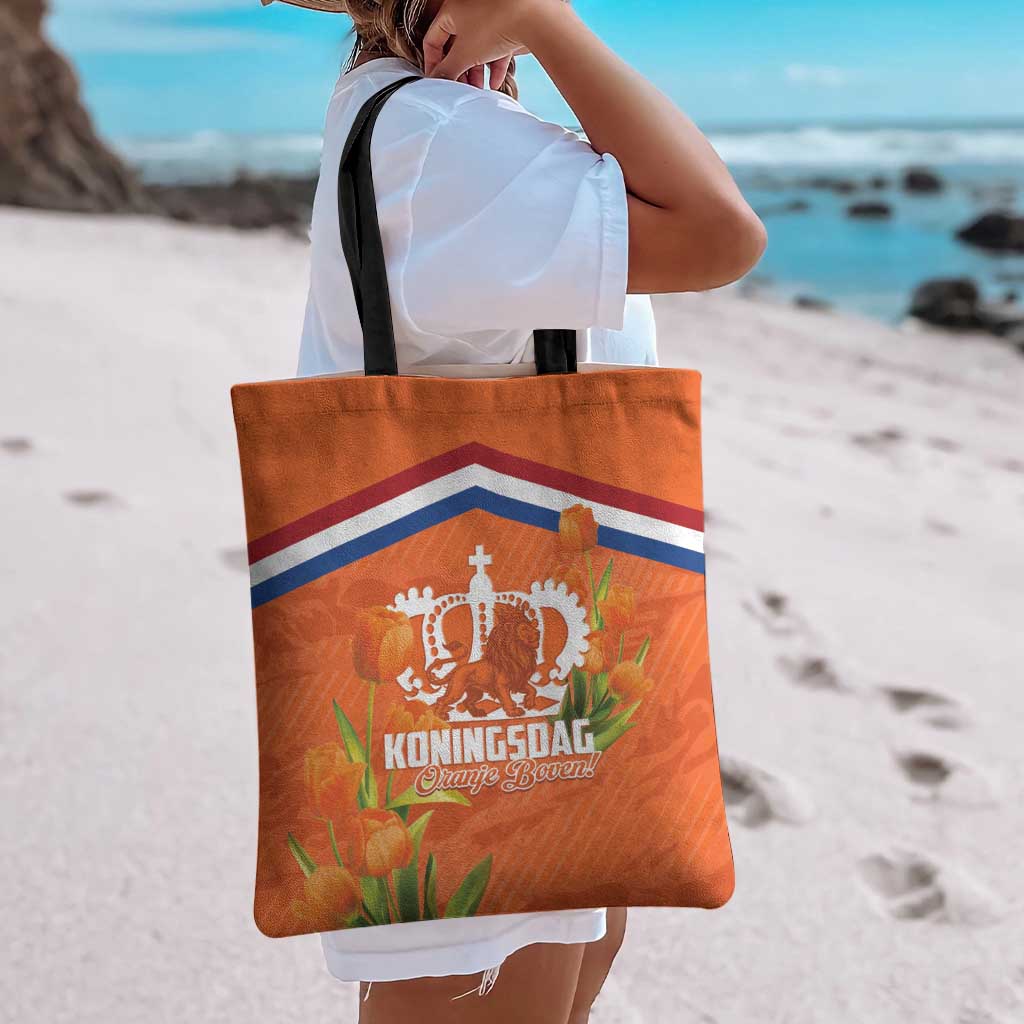 Koningsdag Netherlands King's Day Tote Bag Oranje Boven Holland Tulips