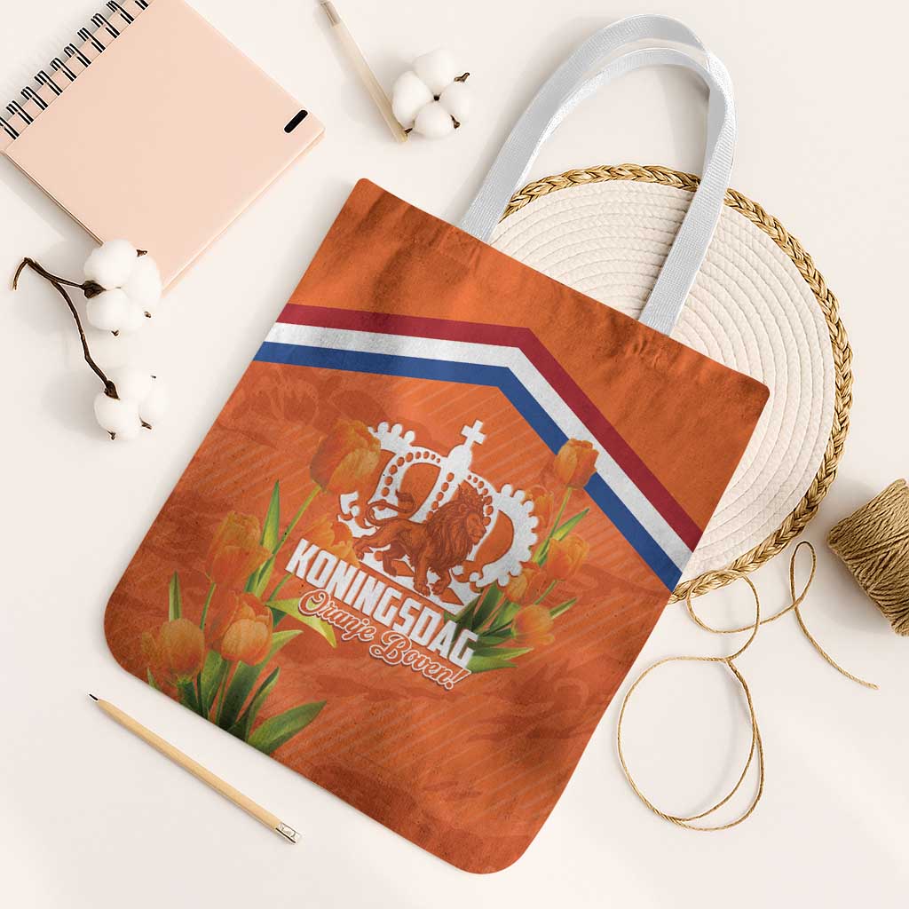 Koningsdag Netherlands King's Day Tote Bag Oranje Boven Holland Tulips