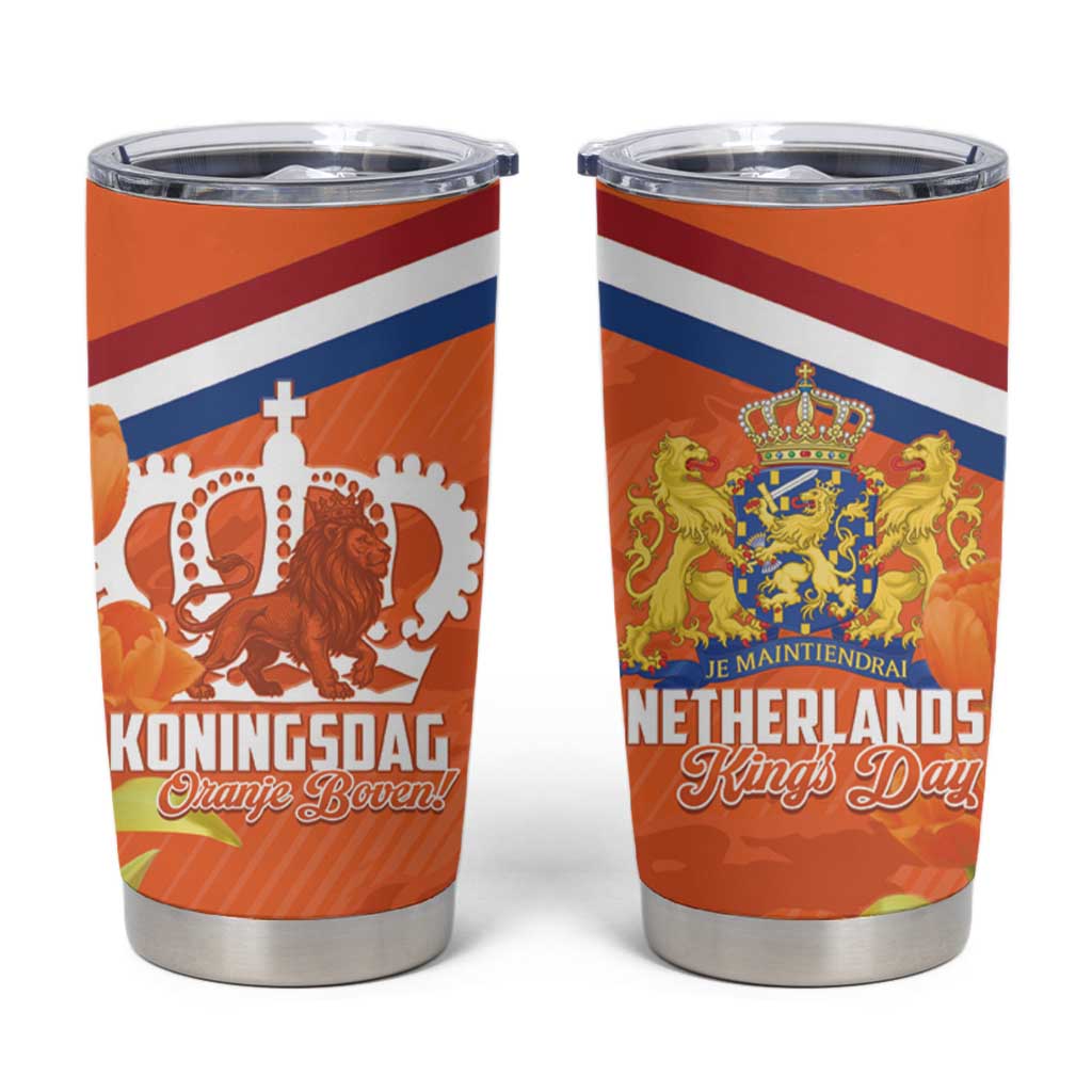 Koningsdag Netherlands King's Day Tumbler Cup Oranje Boven Holland Tulips