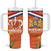 Koningsdag Netherlands King's Day Tumbler With Handle Oranje Boven Holland Tulips