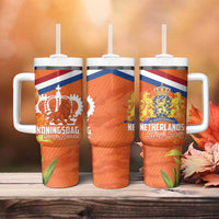 Koningsdag Netherlands King's Day Tumbler With Handle Oranje Boven Holland Tulips