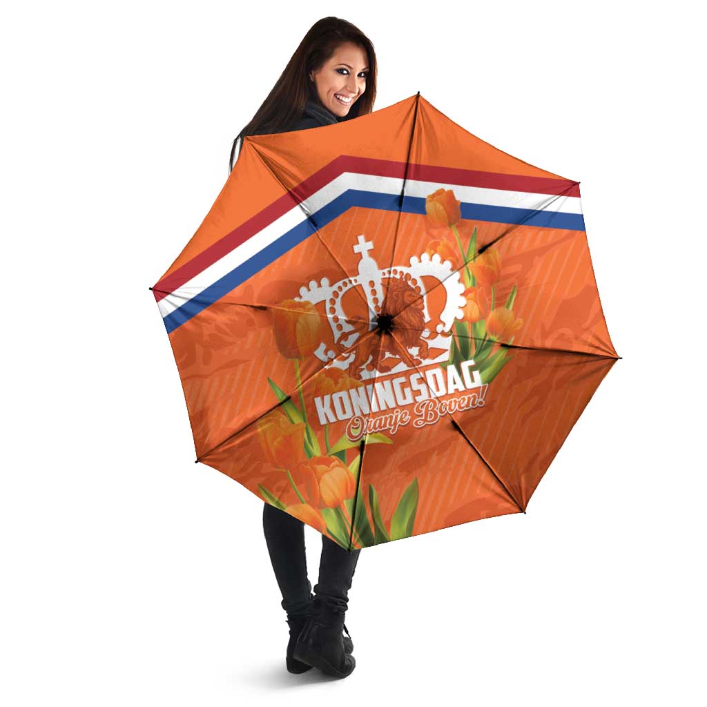 Koningsdag Netherlands King's Day Umbrella Oranje Boven Holland Tulips