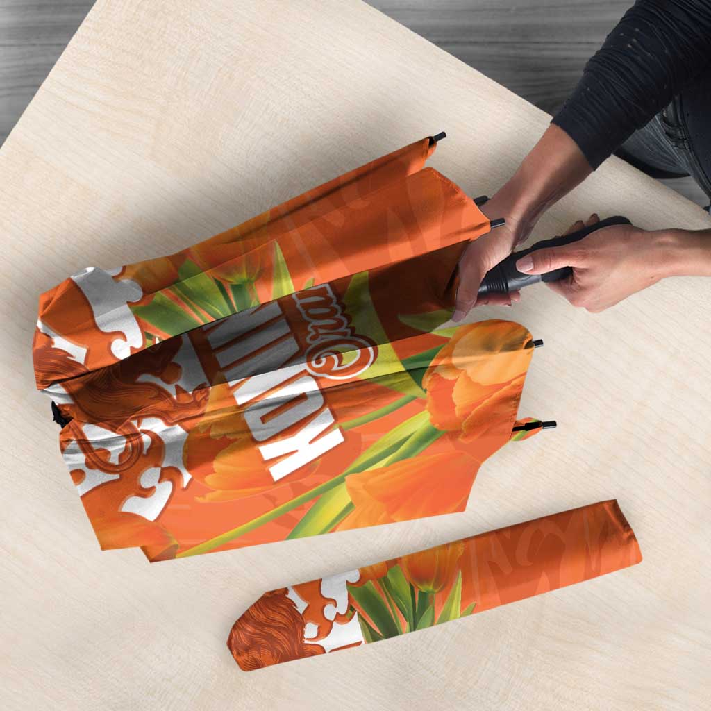 Koningsdag Netherlands King's Day Umbrella Oranje Boven Holland Tulips
