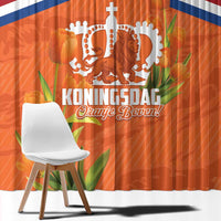 Koningsdag Netherlands King's Day Window Curtain Oranje Boven Holland Tulips
