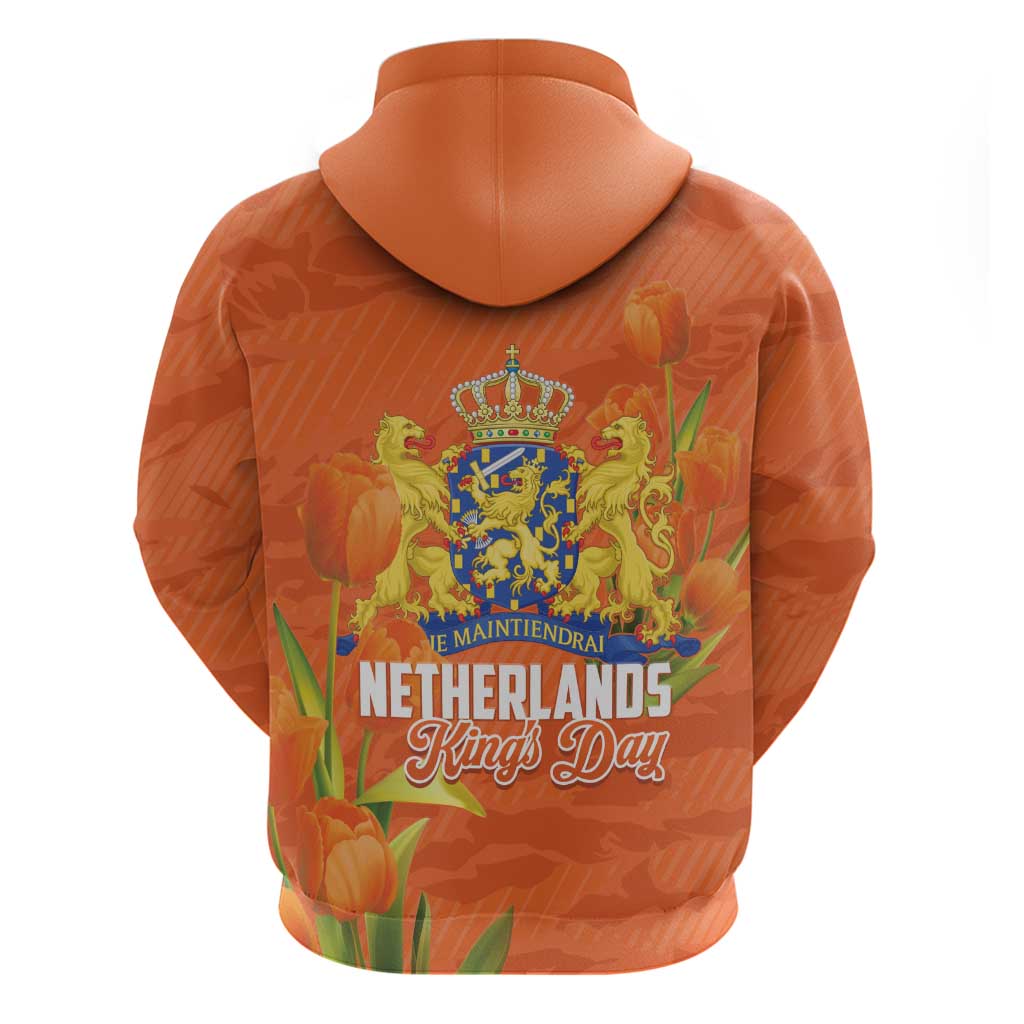 Koningsdag Netherlands King's Day Zip Hoodie Oranje Boven Holland Tulips