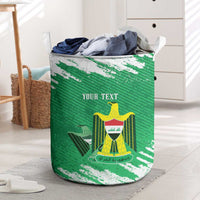 Iraq Football Custom Laundry Basket Come On Lions of Mesopotamia