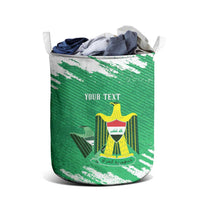 Iraq Football Custom Laundry Basket Come On Lions of Mesopotamia