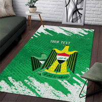 Iraq Football Custom Area Rug Come On Lions of Mesopotamia
