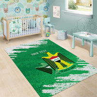 Iraq Football Custom Area Rug Come On Lions of Mesopotamia