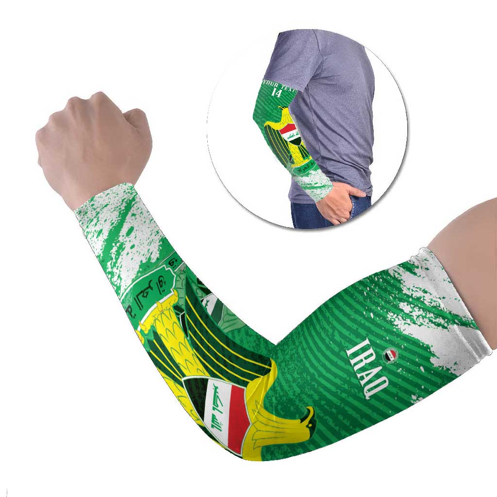 Iraq Football Custom Arm Sleeves Come On Lions of Mesopotamia