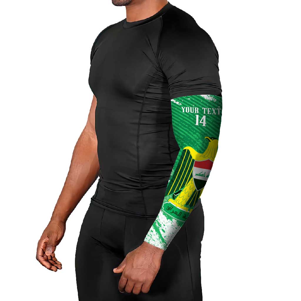 Iraq Football Custom Arm Sleeves Come On Lions of Mesopotamia