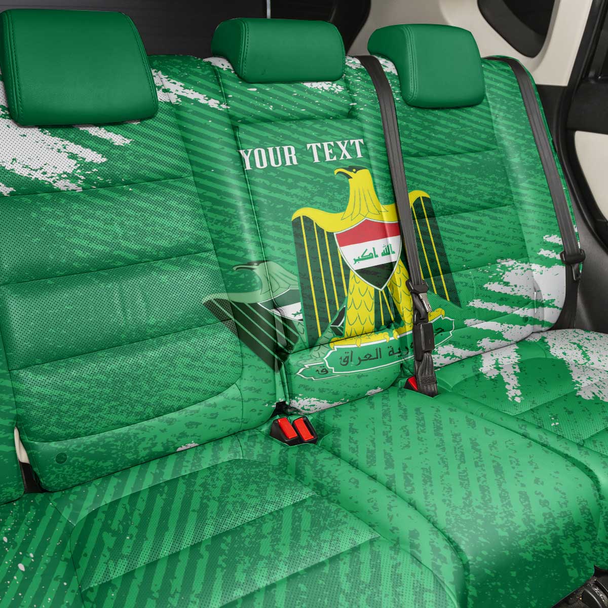 Iraq Football Custom Back Car Seat Cover Come On Lions of Mesopotamia