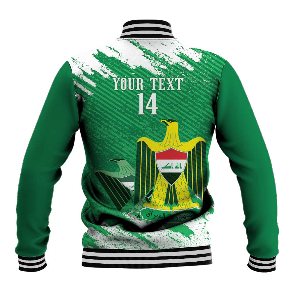 Iraq Football Custom Baseball Jacket Come On Lions of Mesopotamia