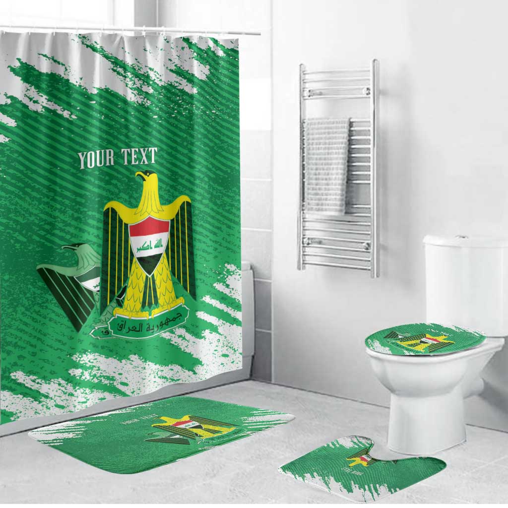 Iraq Football Custom Bathroom Set Come On Lions of Mesopotamia