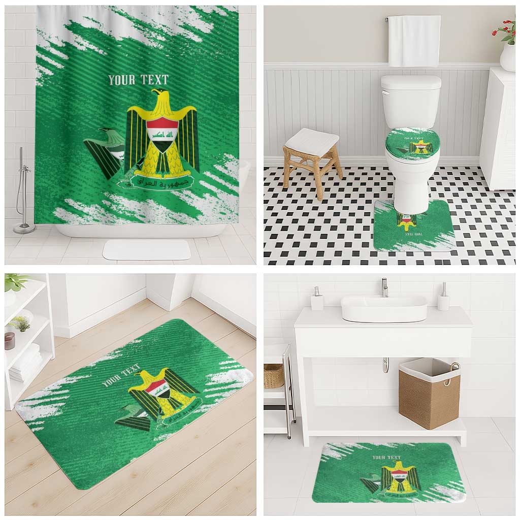 Iraq Football Custom Bathroom Set Come On Lions of Mesopotamia