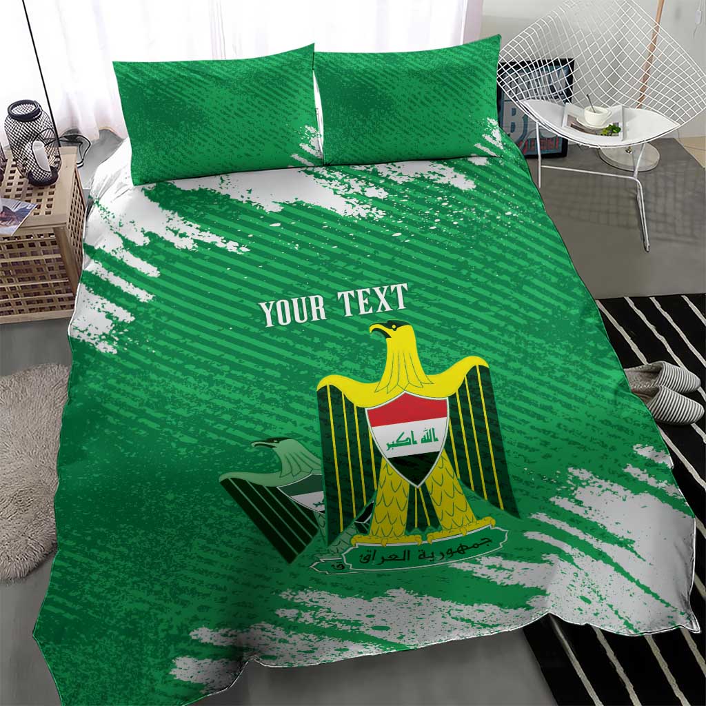 Iraq Football Custom Bedding Set Come On Lions of Mesopotamia
