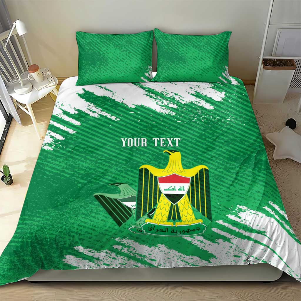 Iraq Football Custom Bedding Set Come On Lions of Mesopotamia