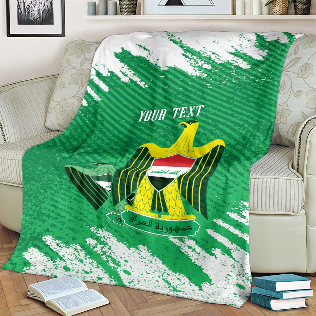 Iraq Football Custom Blanket Come On Lions of Mesopotamia