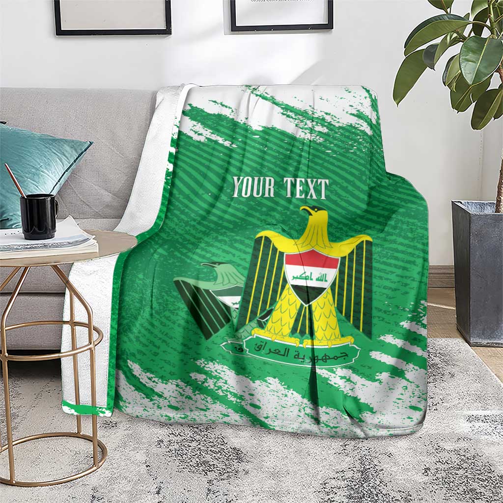 Iraq Football Custom Blanket Come On Lions of Mesopotamia
