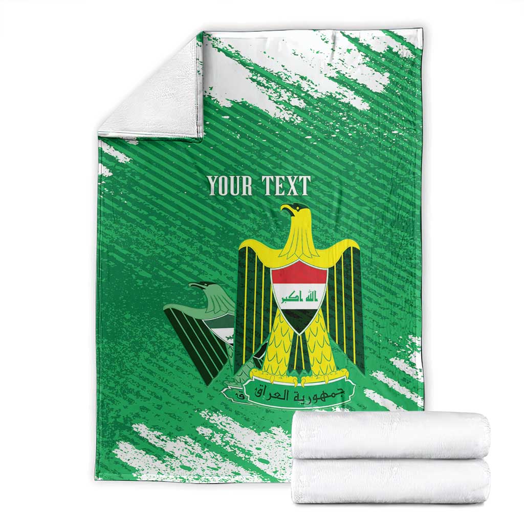 Iraq Football Custom Blanket Come On Lions of Mesopotamia