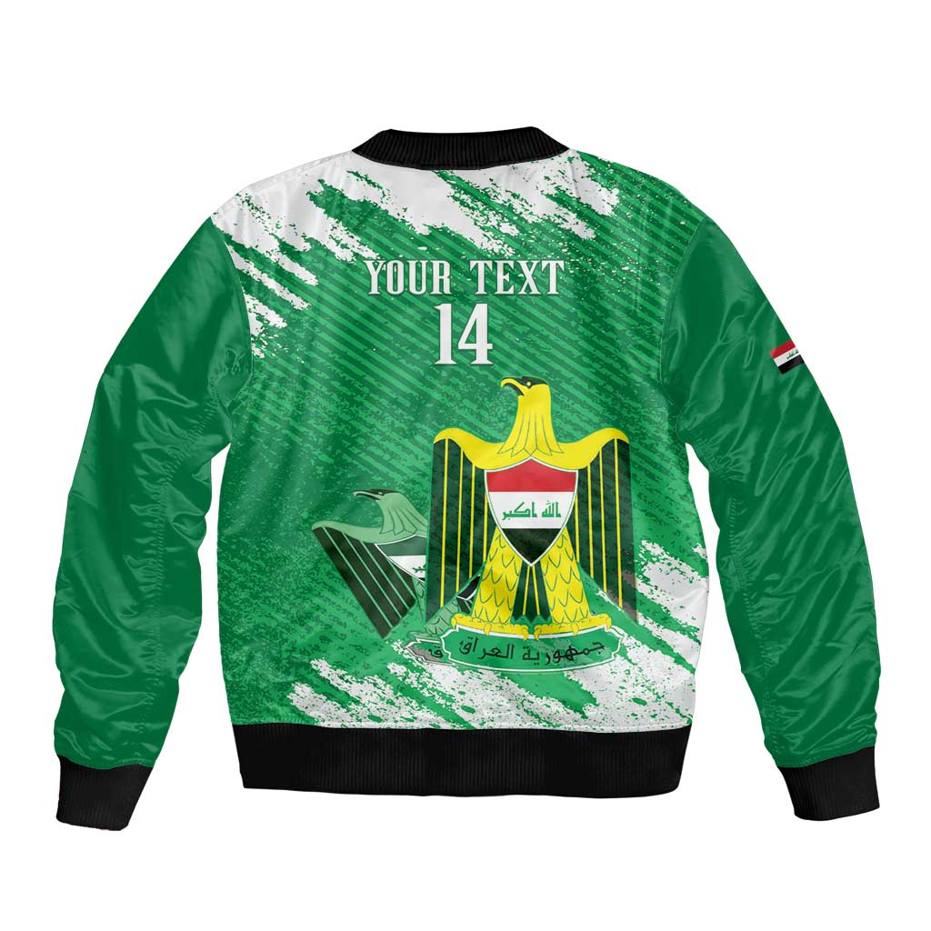 Iraq Football Custom Bomber Jacket Come On Lions of Mesopotamia