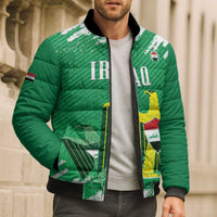Iraq Football Custom Bomber Puffer Jacket Come On Lions of Mesopotamia