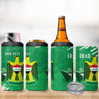 Iraq Football Custom 4 in 1 Can Cooler Tumbler Come On Lions of Mesopotamia