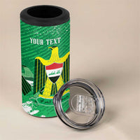 Iraq Football Custom 4 in 1 Can Cooler Tumbler Come On Lions of Mesopotamia