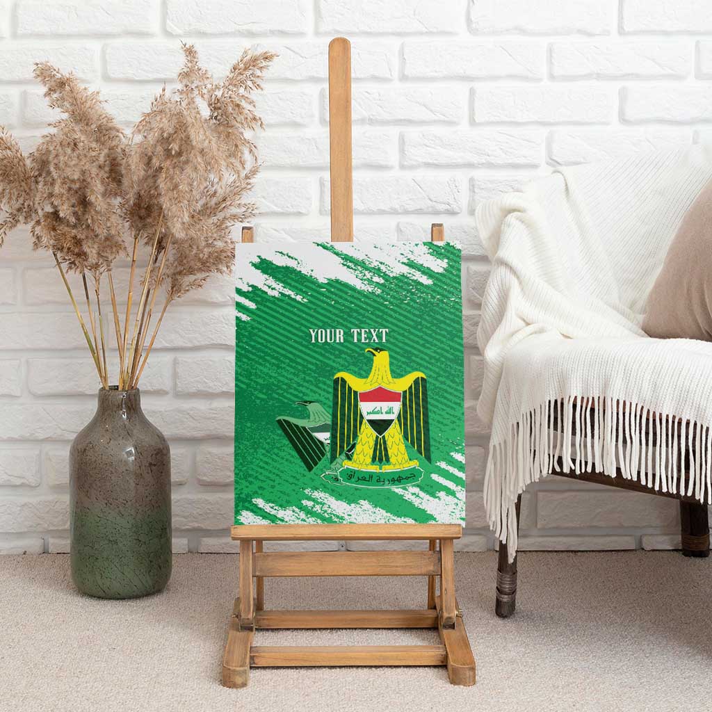 Iraq Football Custom Canvas Wall Art Come On Lions of Mesopotamia