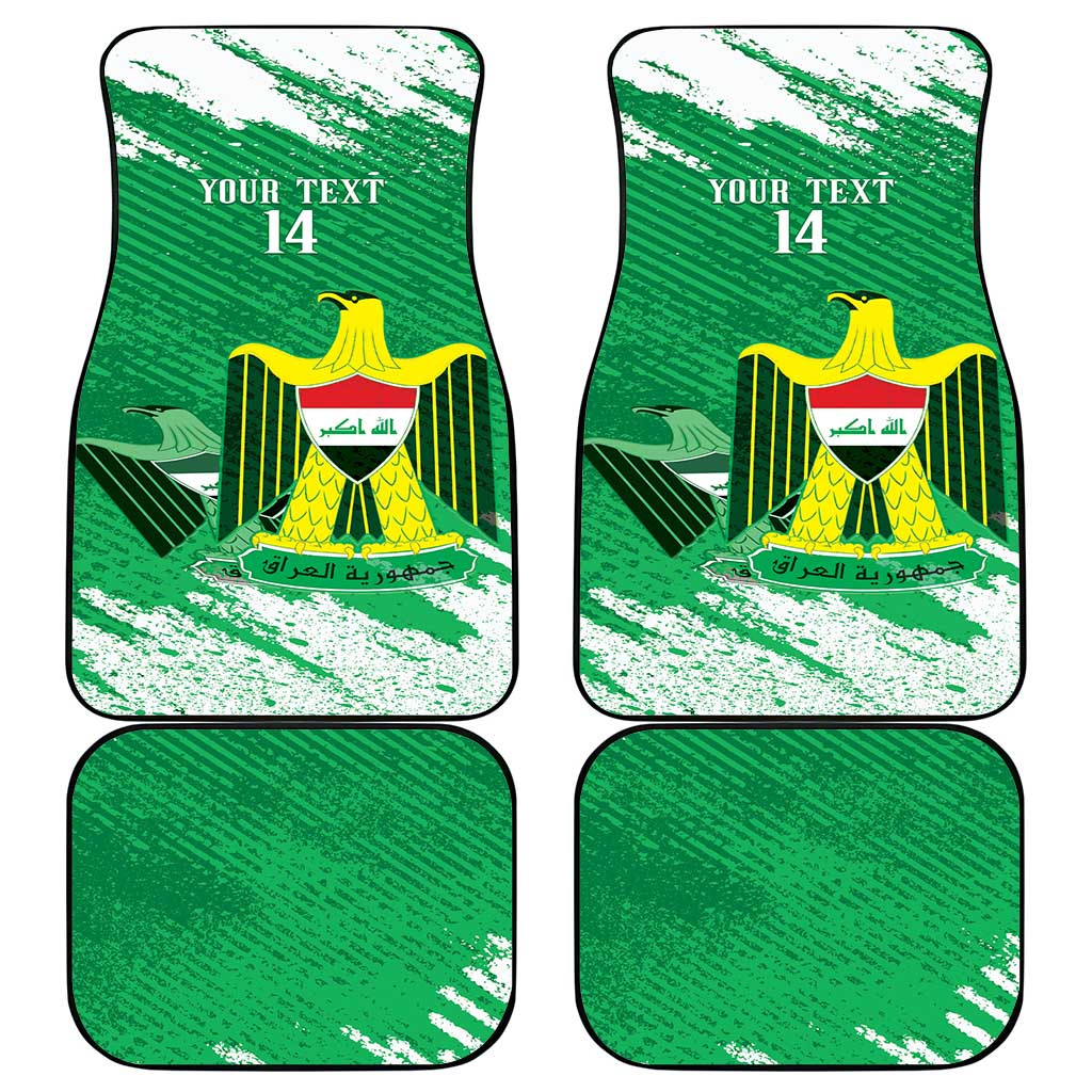 Iraq Football Custom Car Mats Come On Lions of Mesopotamia