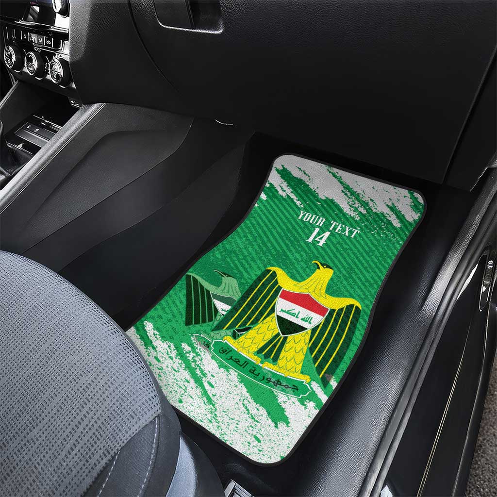 Iraq Football Custom Car Mats Come On Lions of Mesopotamia