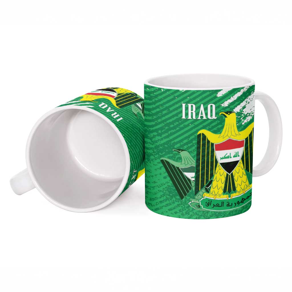 Iraq Football Custom Ceramic Mug Come On Lions of Mesopotamia