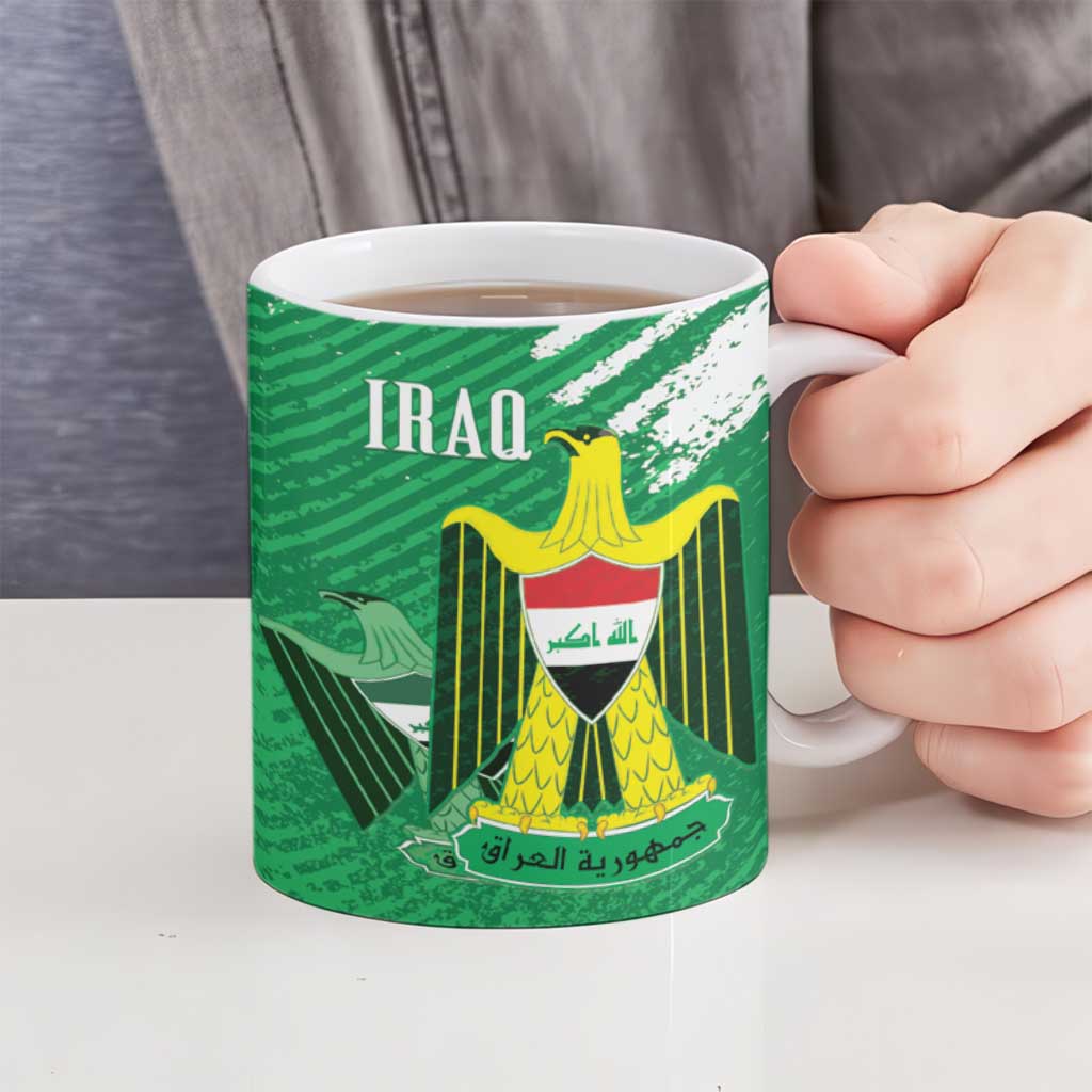 Iraq Football Custom Ceramic Mug Come On Lions of Mesopotamia