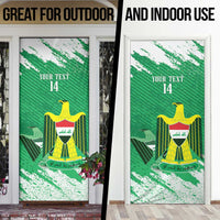 Iraq Football Custom Door Cover Come On Lions of Mesopotamia